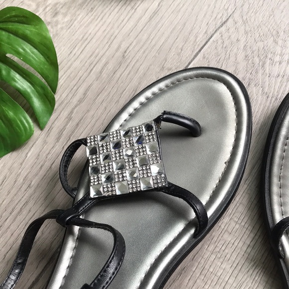 Great Northwest Clothing Company Beautiful black sandals Size 10 - Picture 3 of 8